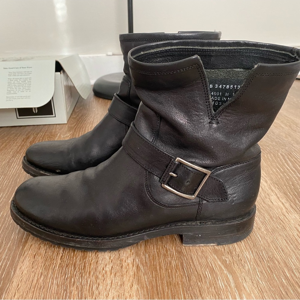 Frye Natalie short engineer boots
